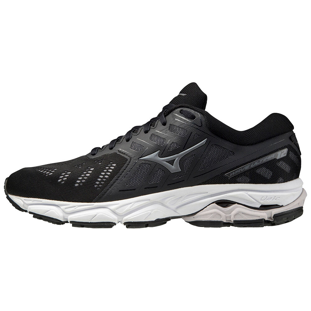 Mizuno Wave Ultima 12 - Bayan Koşu Ayakkabısı - Siyah/Beyaz Türkiye (YGTJED-712)